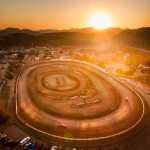 Barona speedway from above with a drone photo
