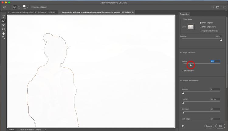 outline in photoshop