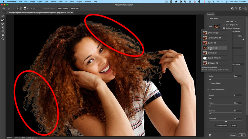 edge halos in photoshop selections