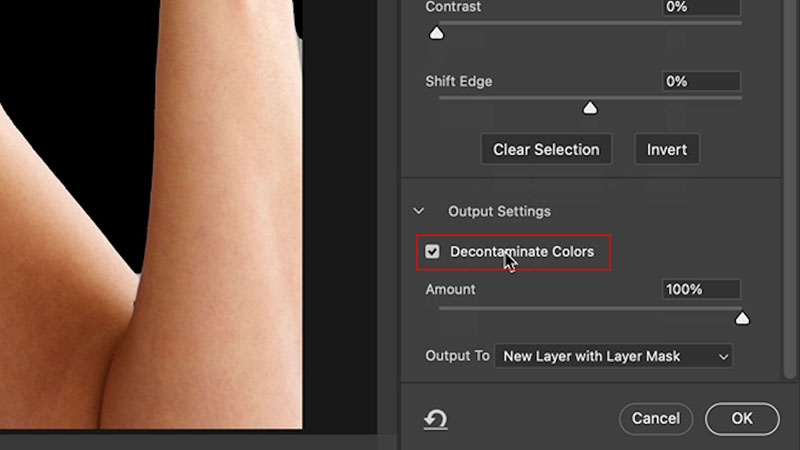 Fix edge halos in photoshop