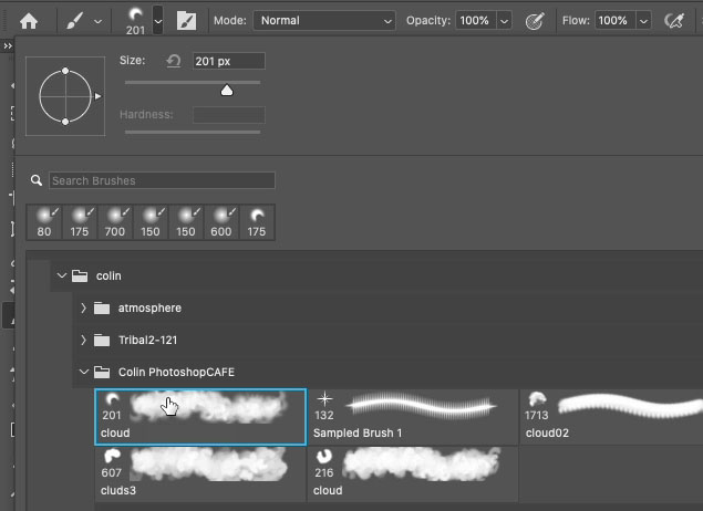 photoshop cloud brushes