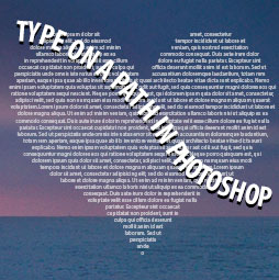 type in a path in Photoshop